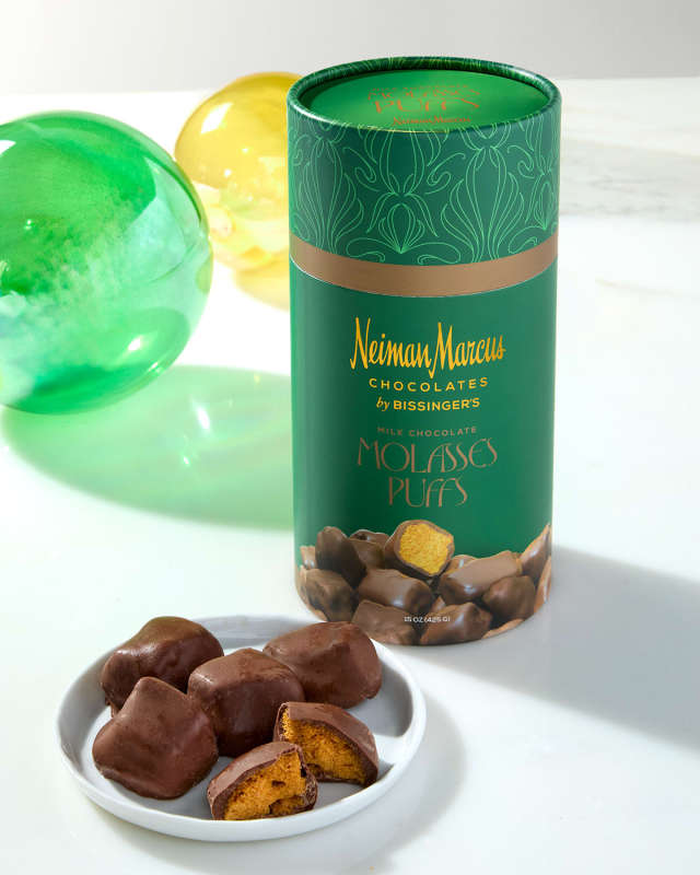 Milk Chocolate Covered Molasses Puffs